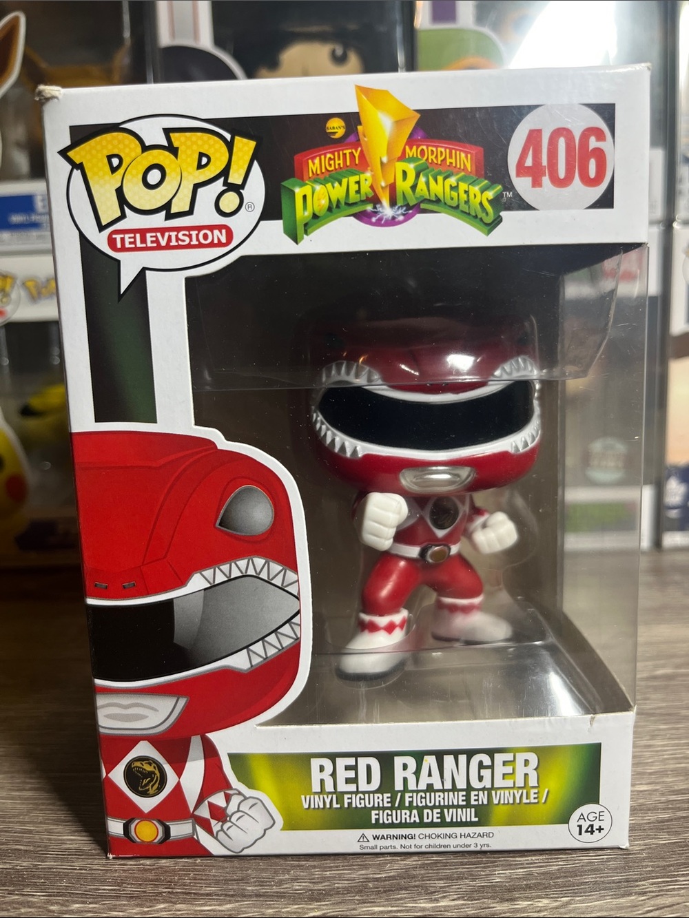 Funko Pop! Mighty Morphin Power Rangers Red Ranger Vinyl Figure - Red & White